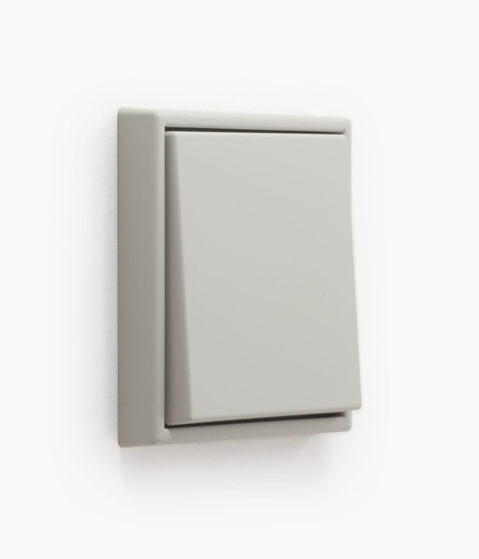 Jung Les Couleurs de Le Corbusier 32013 grey light switch