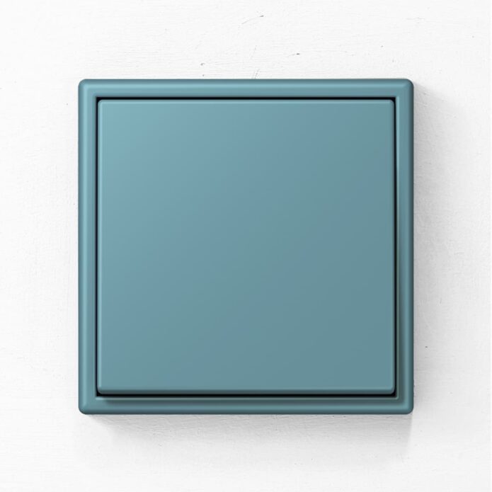 Jung LS990 light switch in Cerulean Blue 32031
