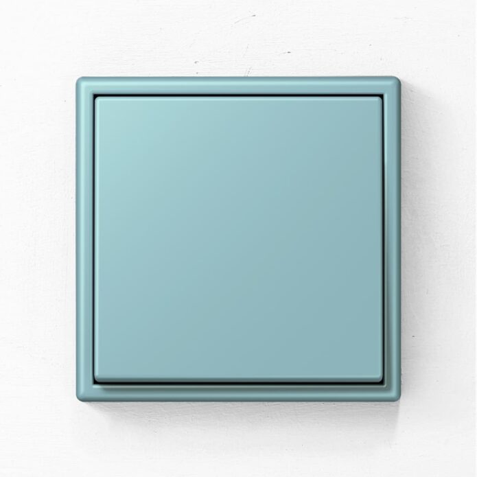 Jung LS990 light switch in Cerulean Blue 32032