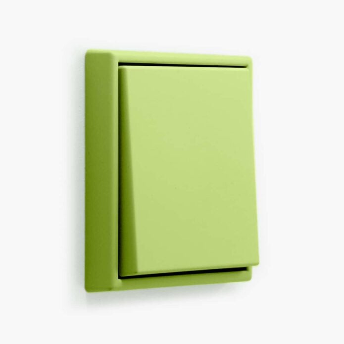 Jung Les Couleurs de Le Corbusier 32052 green light switch
