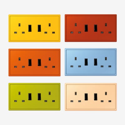 Jung LS 990 Les Couleurs Double Socket (all "1959" colours)