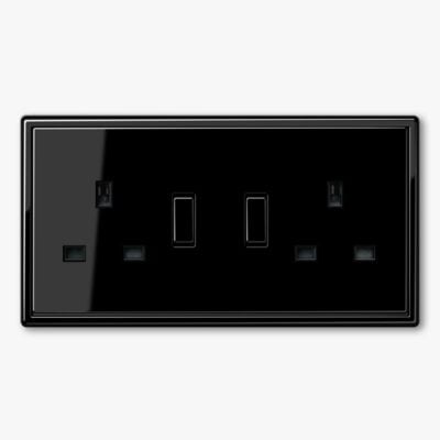 JUNG LS990 Black double socket