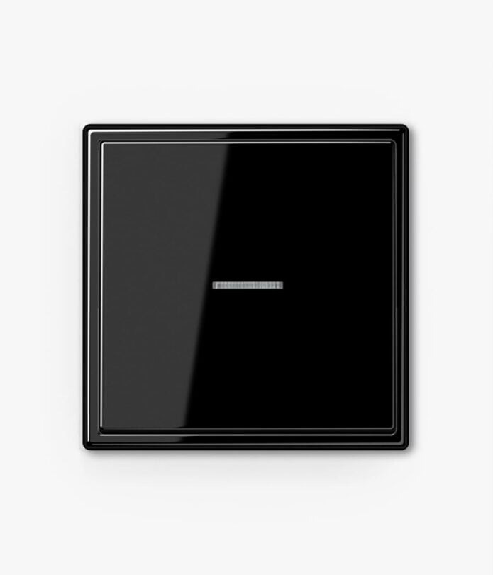 Jung LS990 Black fan isolator with light