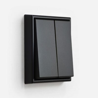 Jung LS990 light switch in matt black