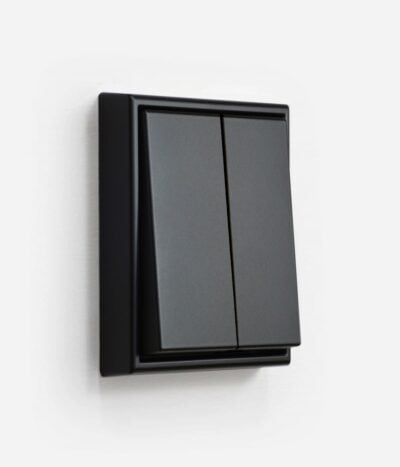 Jung LS990 light switch in matt black