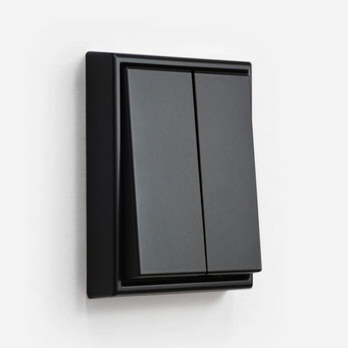 Jung LS990 light switch in matt black