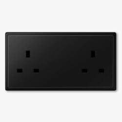 Jung LS 990 Matt Black socket