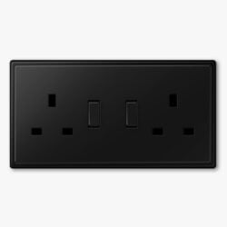 Jung LS 990 Matt Black socket