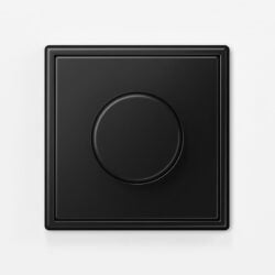 Jung LS990 dimmer switch in matt black