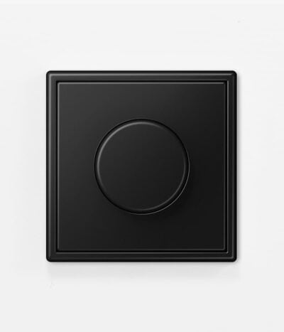 Jung LS990 dimmer switch in matt black