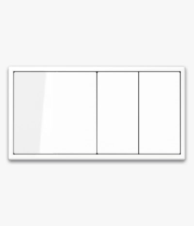 Jung LS 990 White triple light switch