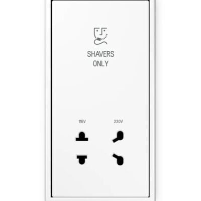 Jung LS 990 White Shaver Socket