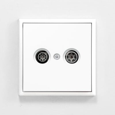 Jung LS 990 White Media Sockets
