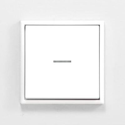 Jung LS990 White isolator switch with light