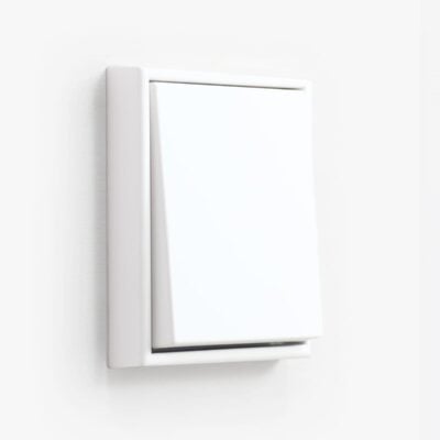 Jung LS990 Matt White single light switch
