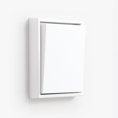 Jung LS990 Matt White single light switch