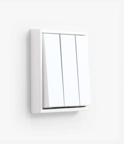 Jung LS990 Matt White triple light switch