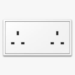 Jung LS 990 Matt White socket