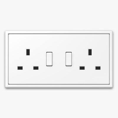 Jung LS 990 Matt White socket