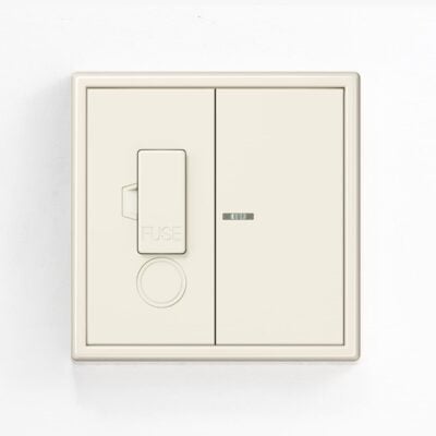 Jung LS 990 Cream switched fused spur