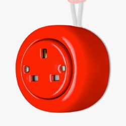 Katy Paty Colona Surface Mounted red plug socket
