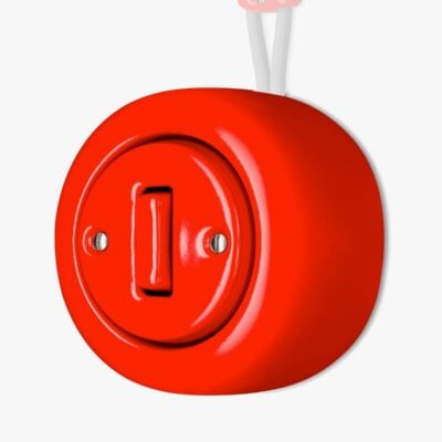 Ceramics from Swtch Katy Paty Colona Surface Mounted red porcelain light witch