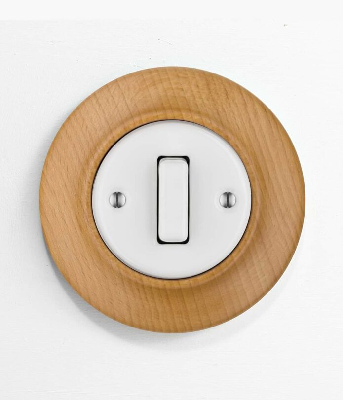 Katy Paty Roo Lignum Beech wood light switch