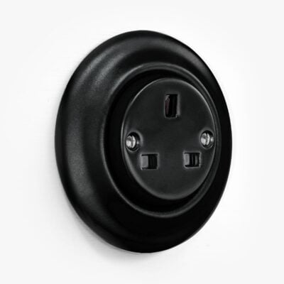 Ceramics from Swtch Katy Paty Black matt round socket