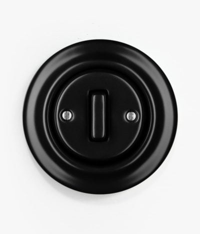 Katy Paty Roo Matt Black light switch