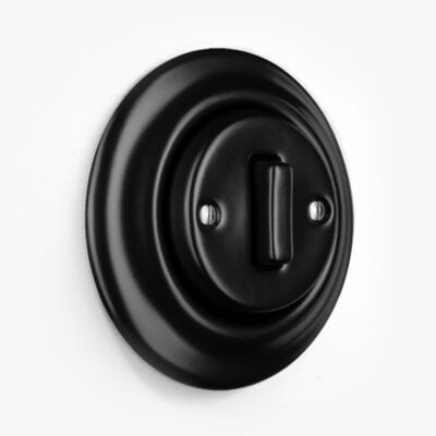 Ceramics from Swtch Katy Paty Roo Matt Black light switch