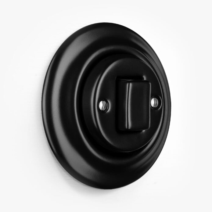 Katy Paty Roo Matt Black light switch