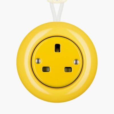 Katy Paty Colona Surface Mounted yellow plug socket