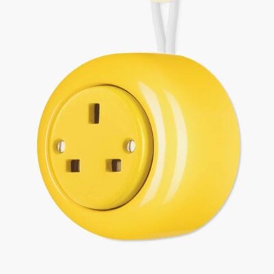 Katy Paty Colona Surface Mounted yellow plug socket