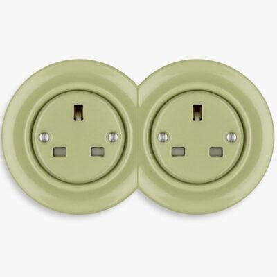 Katy Paty Roo olive green plug socket