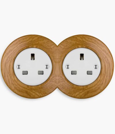 Roo Lignum Oak Double Unswitched
