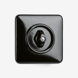 THPG Bakelite rotary light switch, square