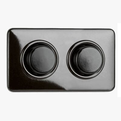 Bakelite Double Dimmer, square