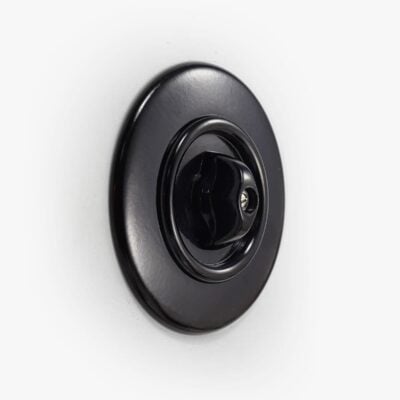 THPG Bakelite rotary light switch, round