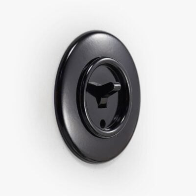 THPG Bakelite toggle light switch, round