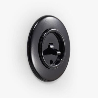 THPG Bakelite toggle light switch, round