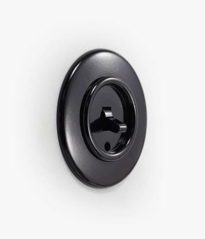 THPG Bakelite toggle light switch, round