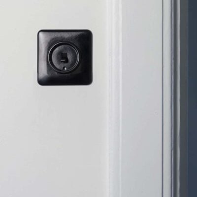 THPG Bakelite toggle light switch on kitchen wall