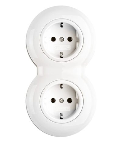 THPG Porcelain EU double socket