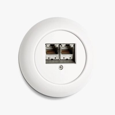 THPG Porcelain dual network socket