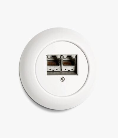 THPG Porcelain dual network socket